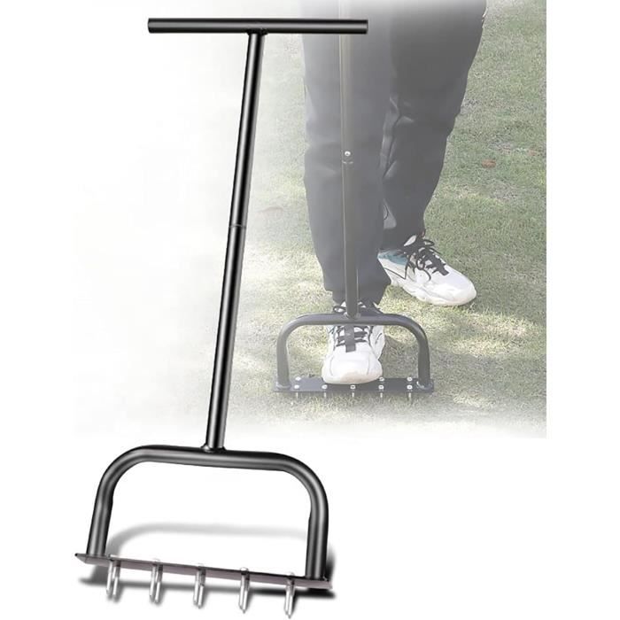 Aérateur De Pelouse, Outil Manuel D'aération De Pelouse Pour Adoucir Le Pelouses 98 Cm 97310721