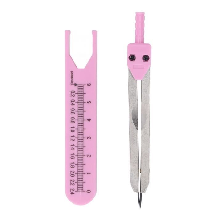 HURRISE Outil EKG EKG Étriers en acier inoxydable 0‑2,4 po Règle