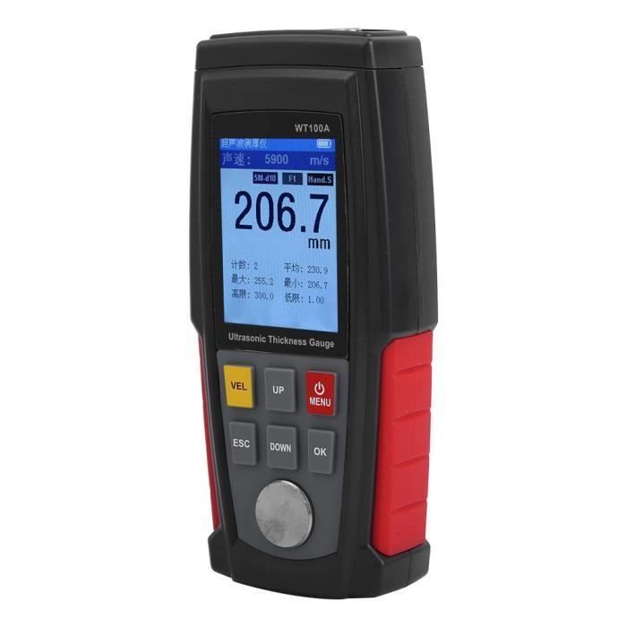 Jauge D'Épaisseur à Ultrasons GM100 - Mesure Précise De 1,2 à 300 Mm, Écran LCD, Autocalibration, Parfait Pour Contrôles Sur Le Terrain - 10