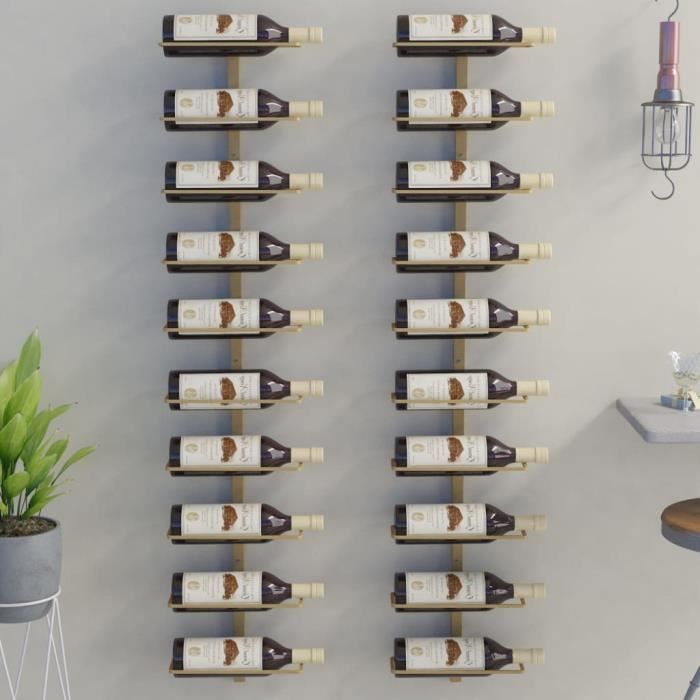 AIM - Casiers à bouteilles - Casier à vin mural pour 10 bouteilles 2 ...