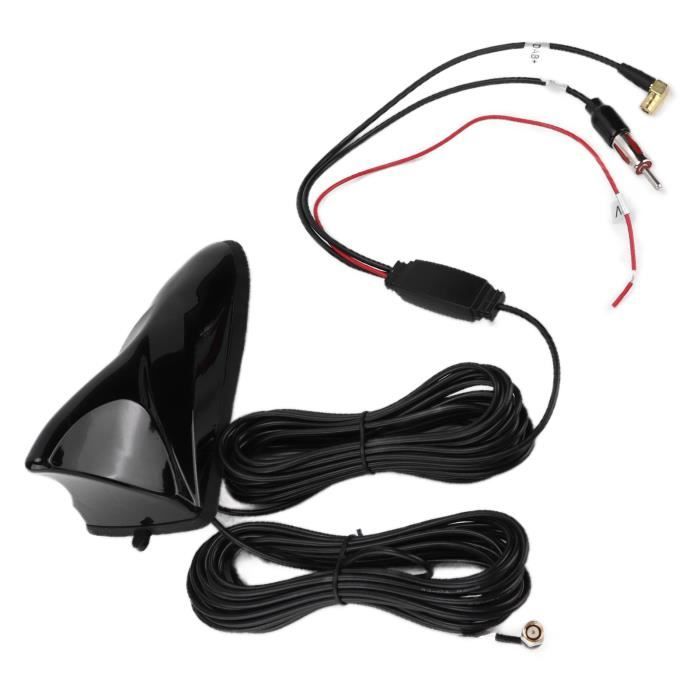 Antenne De Toit Voiture En Forme D'Aileron De Requin - Noir, FM/AM, Compatible VW, Seat, Skoda, Audi - 3