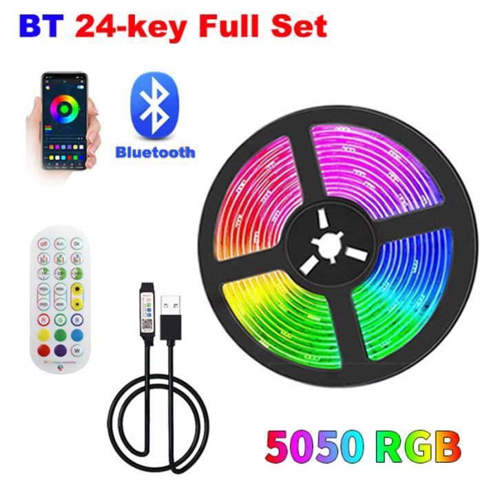Remote-app Control-a 3m Bande Lumineuse LED RGB Flexible avec USB et ...