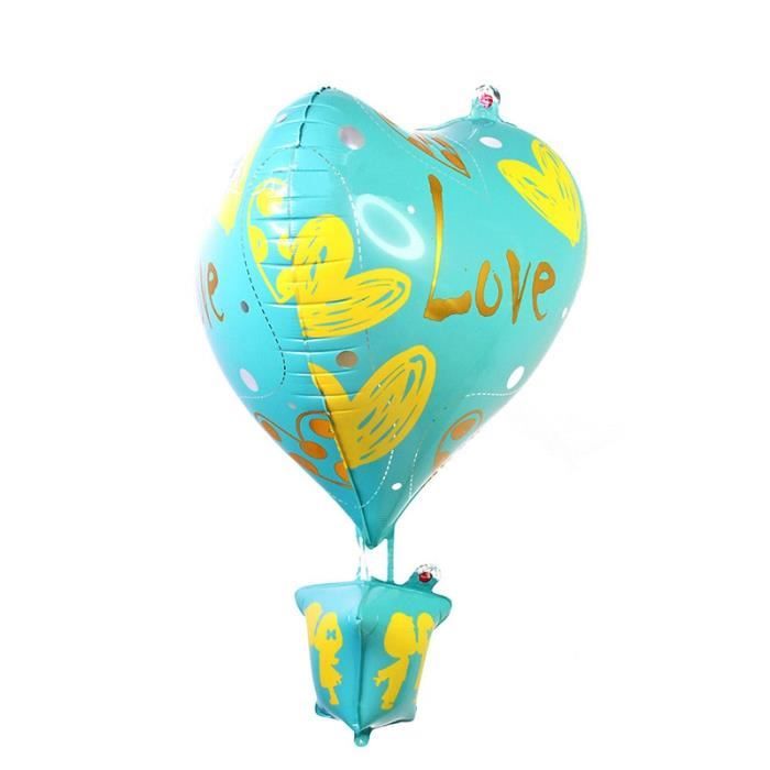 Dessin animé animal ballon à air chaud nuage autocollant mural auto