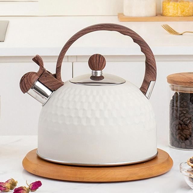 VBESTLIFE théières pour cuisinière Bouilloire à thé sifflante 3L