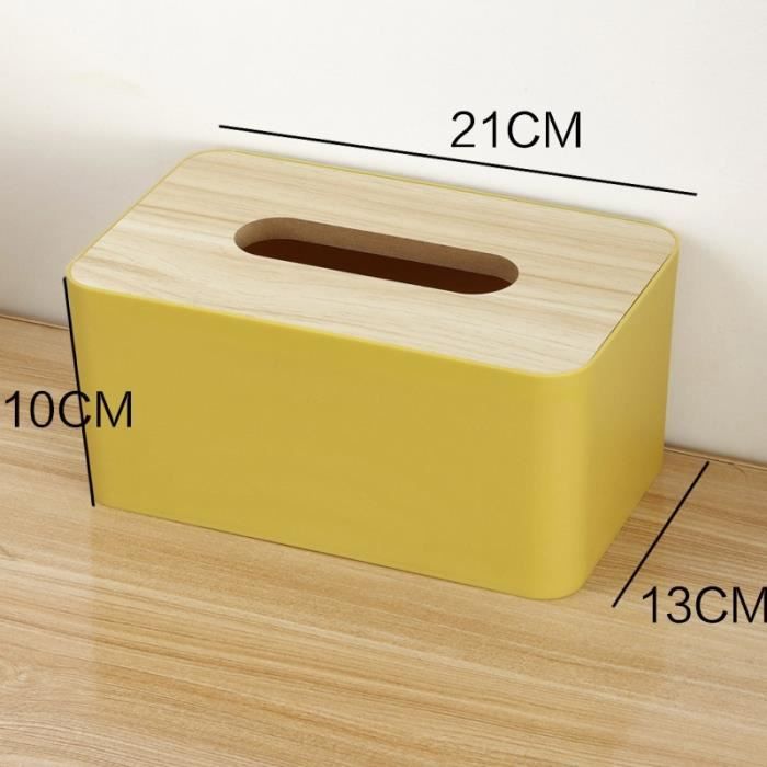 Couverture Boîte à Mouchoirs Vintage Bois Composite - Élégante Et Pratique