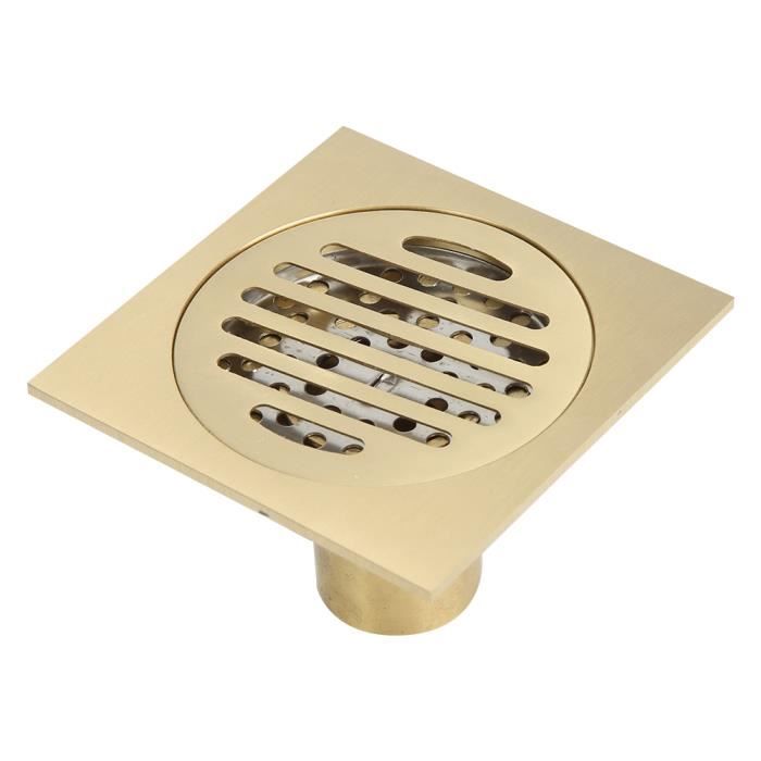 Duokon siphon de douche Siphon de sol à usage unique de forme carrée, anti-odeur, anti-obstruction, drain de bricolage drain