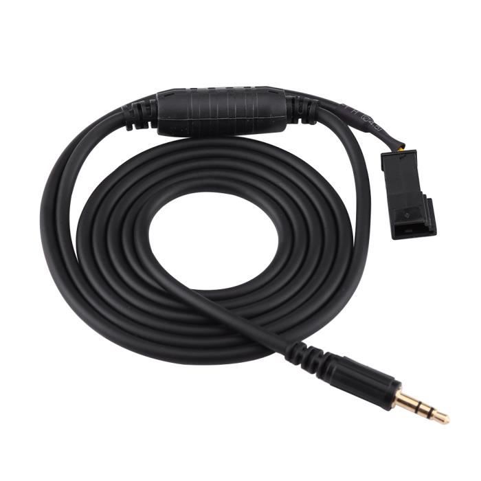 Câble Auxiliaire, Câble Adaptateur Auxiliaire de Voiture pour IPhone Radio Navi CD MP3 pour BMW