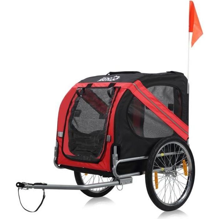 Remorque vélo pour chien ZOOMUNDO - Rogue/Noir - Charge maximale 40 kg