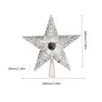 LED étoile de Sapin Noël 18 cm étoile décoratif sur sapin Noël LED Brillant-1