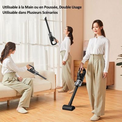 Aspirateur Voiture Sans Fil 16000Pa - Moteur Brushless, Batterie 6000mAh USB-C - 5 Accessoires Pour Voiture, Maison, Poils D'animaux - 4