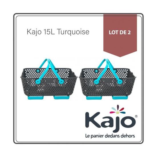 Outils et Nature Panier de récolte Kajo Gris 15L Turquoise
