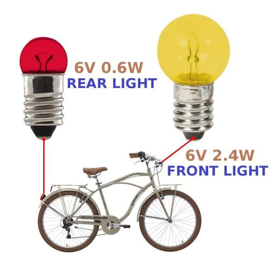 FDV - Ampoule feu arrière vélo Standard E10 G14 (A l'unité
