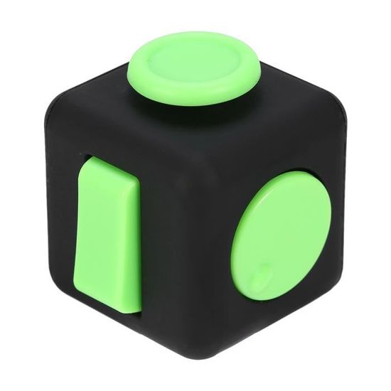 BelongsU Mini Fidget Cube Petits Dés Autisme Besoins Spéciaux Anxiété Jouet Anti-Stress Jouet Sensoriel à Main pour Enfants et Adultes A