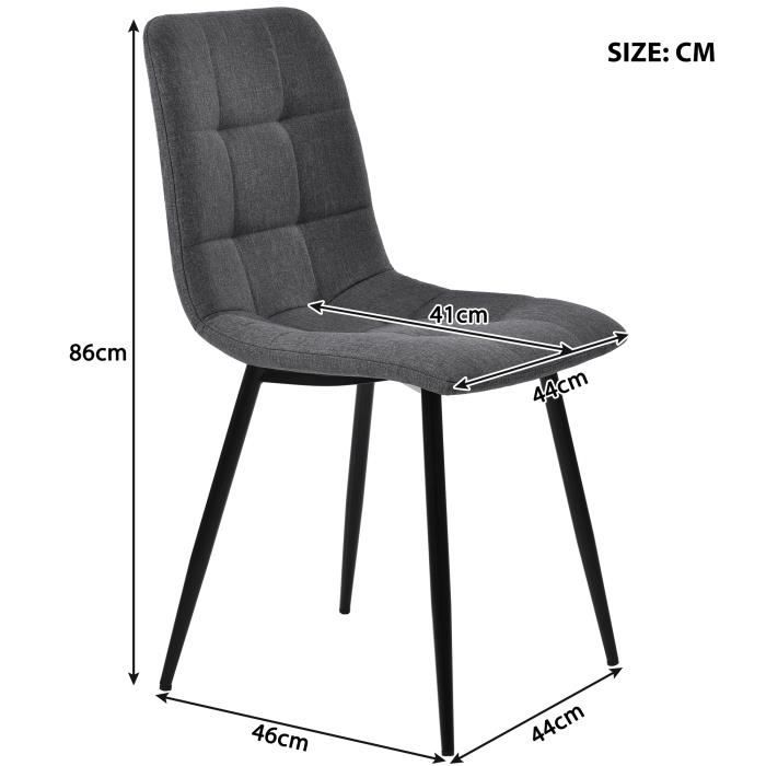 WASAGA Table Salle à Manger Ronde Avec 4 Chaises Velours - Ensemble Moderne Luxe Blanc Gris Cadre Doré