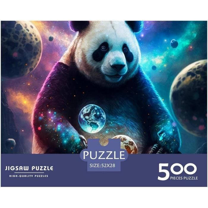Puzzle 1000 Pièces En Bois Lapin Néon Puzzle Créatif Pour Adultes