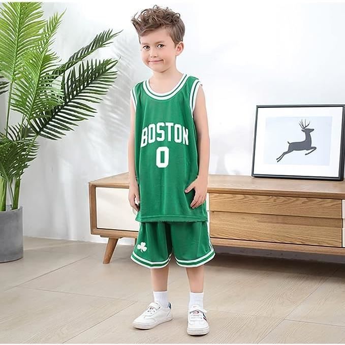 2 Pieces Maillot Basketball Enfant Maillot Sans Manches Pantalon Court Tenue Basket Enfant Garcon et Fille Avec chiffres 0 Vert Cdiscount Sport