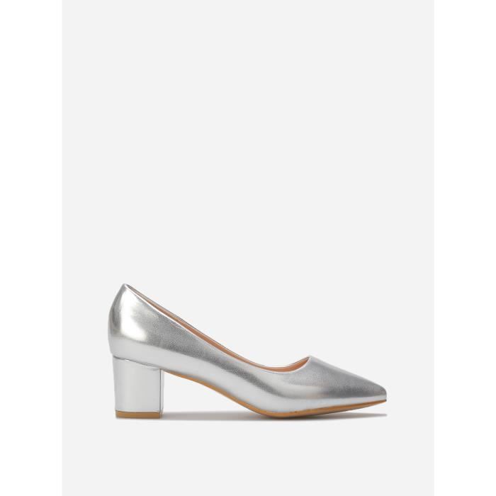 Escarpins Marque Modele Talon carre Bout pointu Gris Argente Femme Synthetique Adulte Achat Vente Escarpins Marque Modele Talon carre Bout pointu Gris Argente Femme Synthetique Adulte pas cher Cdiscou...