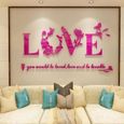 Sticker mural home decor, Stickers muraux salon amovibles, Stickers chambre adulte, Stickers muraux miroir salon [Love Blanc]-2