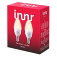INNR Ampoule connectée  E14 - ZigBee 3.0 - Pack de 2 ampoules  Blanc chaud - 2700K Intensité réglable-1