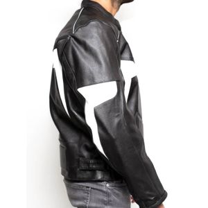 1091 taille M cuir Moto veste qualité veste en cuir biker rocker Leather Jacket
