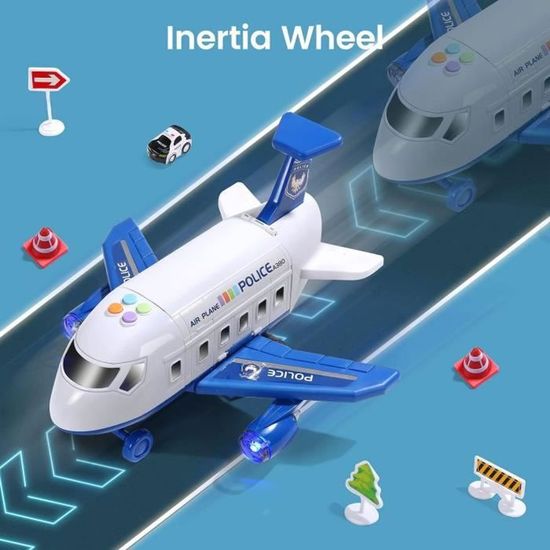 Avion Jouet Transporteur de Voitures KEXIMIXUE - Parking Simulé