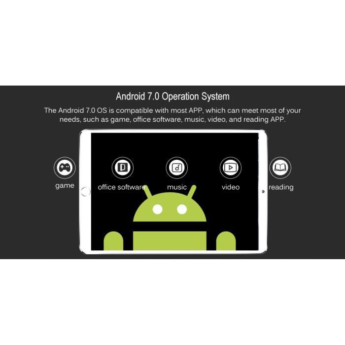 Tablette Tactile - 10.1po - 4G Tablette PC - Android2