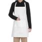 Tablier de cuisine /à bavette blanc bistrot restaurant h:90cm larg:60cm