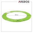Coussin de Protection des Ressorts Pour Trampoline 366 cm - AREBOS - Vert clair-3