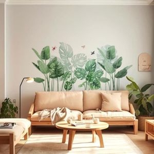 Autocollant Mural Décoratif PVC 3D Thème Plage/Tropical - Dimensions ~55x36cm, Pour Intérieur