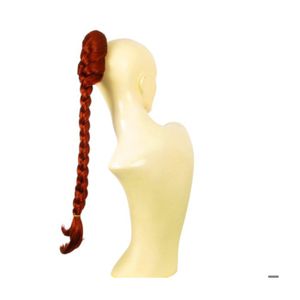 Postiche Queue De Cheval Synthétique 70 Cm – Roux Cuivré Intense – à Fixer – Neuf Avec étiquette
