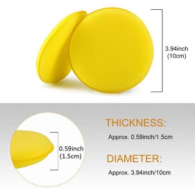 Tampon Applicateur Éponge Contour Pneu - Pack Pour Cirage Et Polissage Roues Voiture (Noir) Rénovateur Plastique Noir