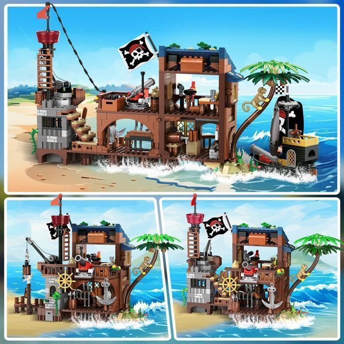 JMBricklayer Bateau Pirate Fantôme 40115 – 3769 Pièces, Modèle 93cm X 28cm X 63cm, Pour Adultes Et Collectionneurs