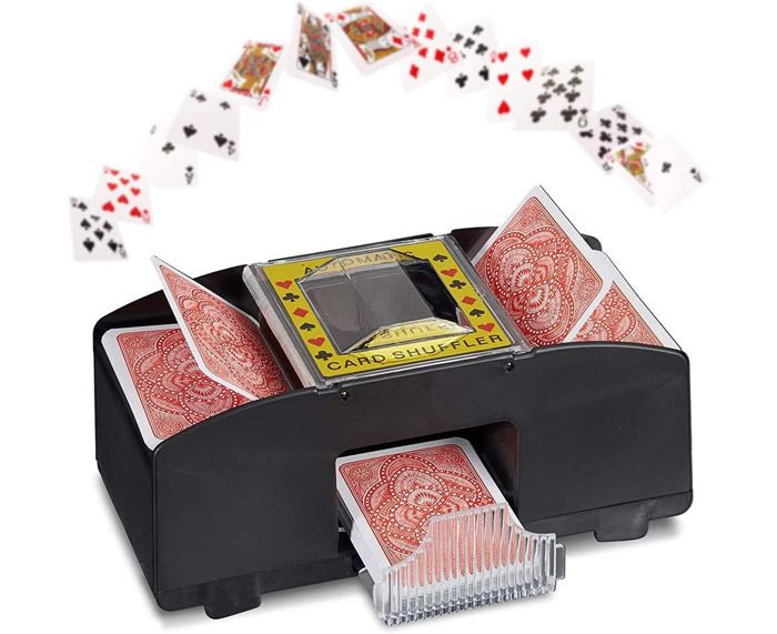Mélangeur de Cartes Automatique électrique pour Personnes âgées, Mélangeur de Cartes Professionnel à 2 étages, Accessoire de Machine-outil de Mélange