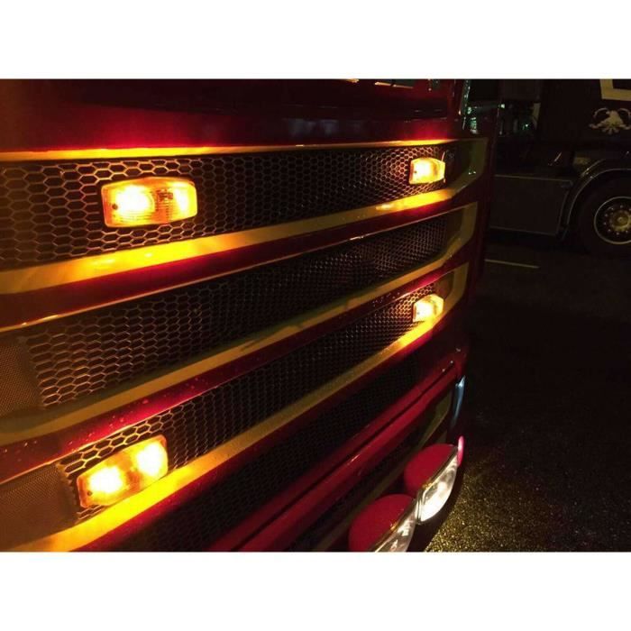 Bande de lumière LED orange 50cm 24V autocollant 3M - Tout pour votre  voiture et camion Delrue