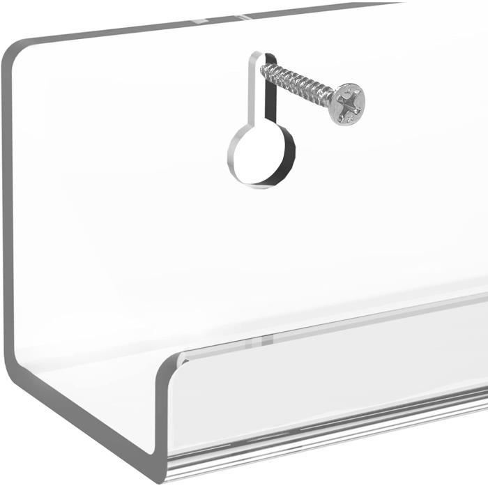 100x Acrylique Porte-clés Blancs Acrylique Transparent Cercle Disques 