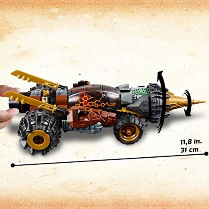 Jeu D Assemblage QLTOI 70669 Ninjago Earth Driller Includes Cole