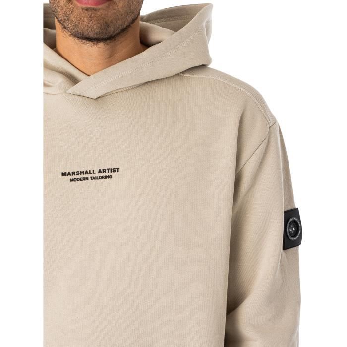 Marshall Artist Sirene Sweat a capuche epais Homme Beige Beige Cdiscount Pret a Porter