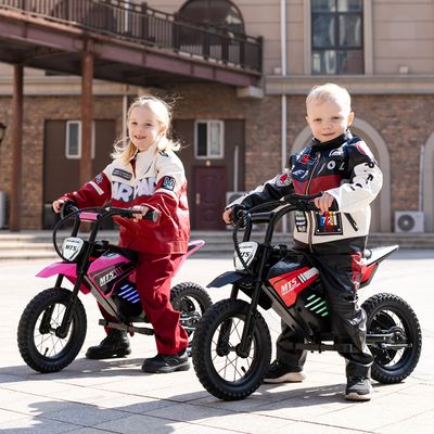 MT8 – Moto électrique Enfant 300W – 3 Vitesses Jusqu'à 25 Km/h – Autonomie 18 Km – Pneus 12 Pouces – Suspension – Frein à Tambour – Jusqu'à 60 Kg