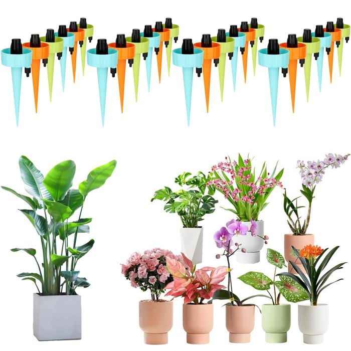 Kit Irrigation Goutte à Goutte 24 Goutteurs - Arrosage Automatique Plantes - Pour Intérieur/Extérieur