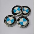 4x68mm BMW Hubcaps logo Centre de la roue de Logo Bleu et drapeau blanc Series 1 3 5 7 M Z X Stud Jantes Alliage-0