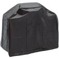 Housse de protection étanche pour barbecue gaz Grill Chef - PVC noir - 125 x 103 x 54 cm-0