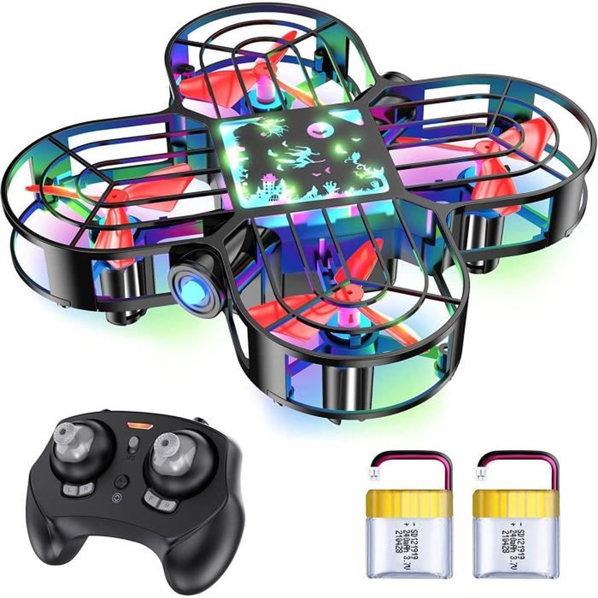 Drone Jouet Pour Enfants - Contrôle Gestuel Mains Libres - Vol Intérieur/extérieur - Sécurisé Avec Coque ABS - Pour 8-14 Ans - 8