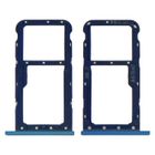 AVIZAR Tiroir SIM Huawei P20 Lite support carte nanoSIM + microSD - bleu Bleu