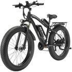Vélo Electrique 26" VTT Fat Bike GUNAI MX02S 1000W 48V 17Ah 21 Vitesses Autonomie 40KM+ Noir