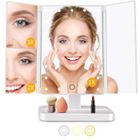 IFANZE Miroir de Maquillage 70 Led - Miroir Lumineux Maquillage à 3 Volets Lumières Réglable Écran Tactile pour Coiffeuse Comptoir