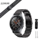 LECMACY Bracelet Métal Compatible avec Huawei Watch GT2 46mm / GT2 Pro / GT, Bracelet de Montre en Acier Inoxydable, Noir
