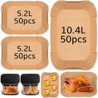 Papier de Cuisson - MARSEE - 150 pièces - Antiadhésif - Résistant à 232°C - Pour Friteuse à Air 10,4 L