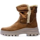 Bottines Femme en Cuir Marron RELIFE - Intérieur Molletonné et Semelle en Caoutchouc