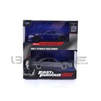Voiture Miniature de Collection - JADA TOYS 1/32 - FORD Mustang GT and Plymouth Road Runner - 2016 - Blue / Silver - 34255BL