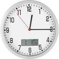 MEIHE Horloge Murale Moderne Avec Affichage De La Date De La Température Bureau À La Maison Chambre Décoration